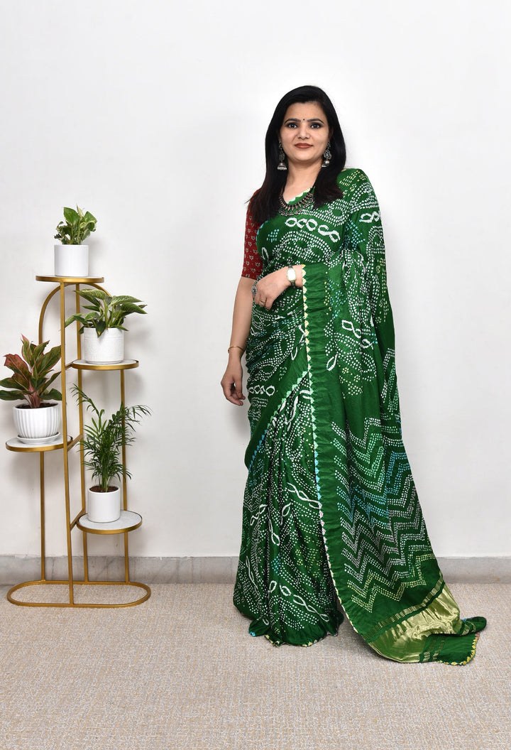 HIRAL : RAI BANDHANI SAREE