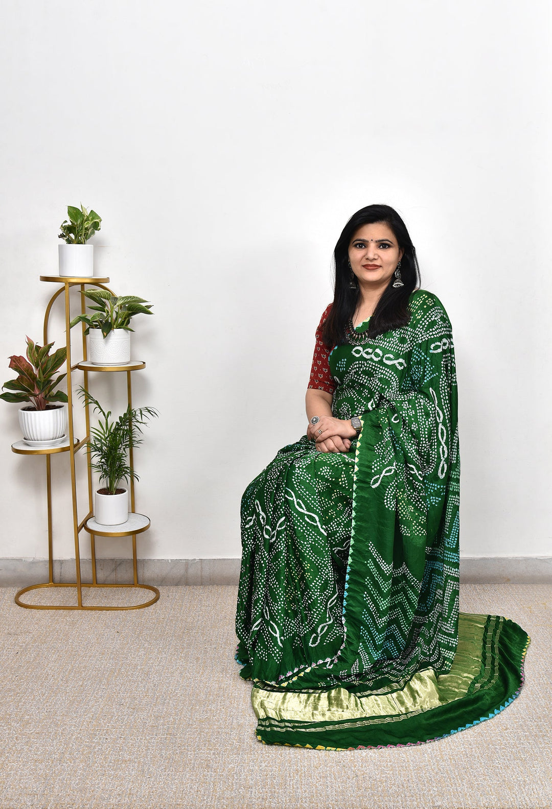 HIRAL : RAI BANDHANI SAREE