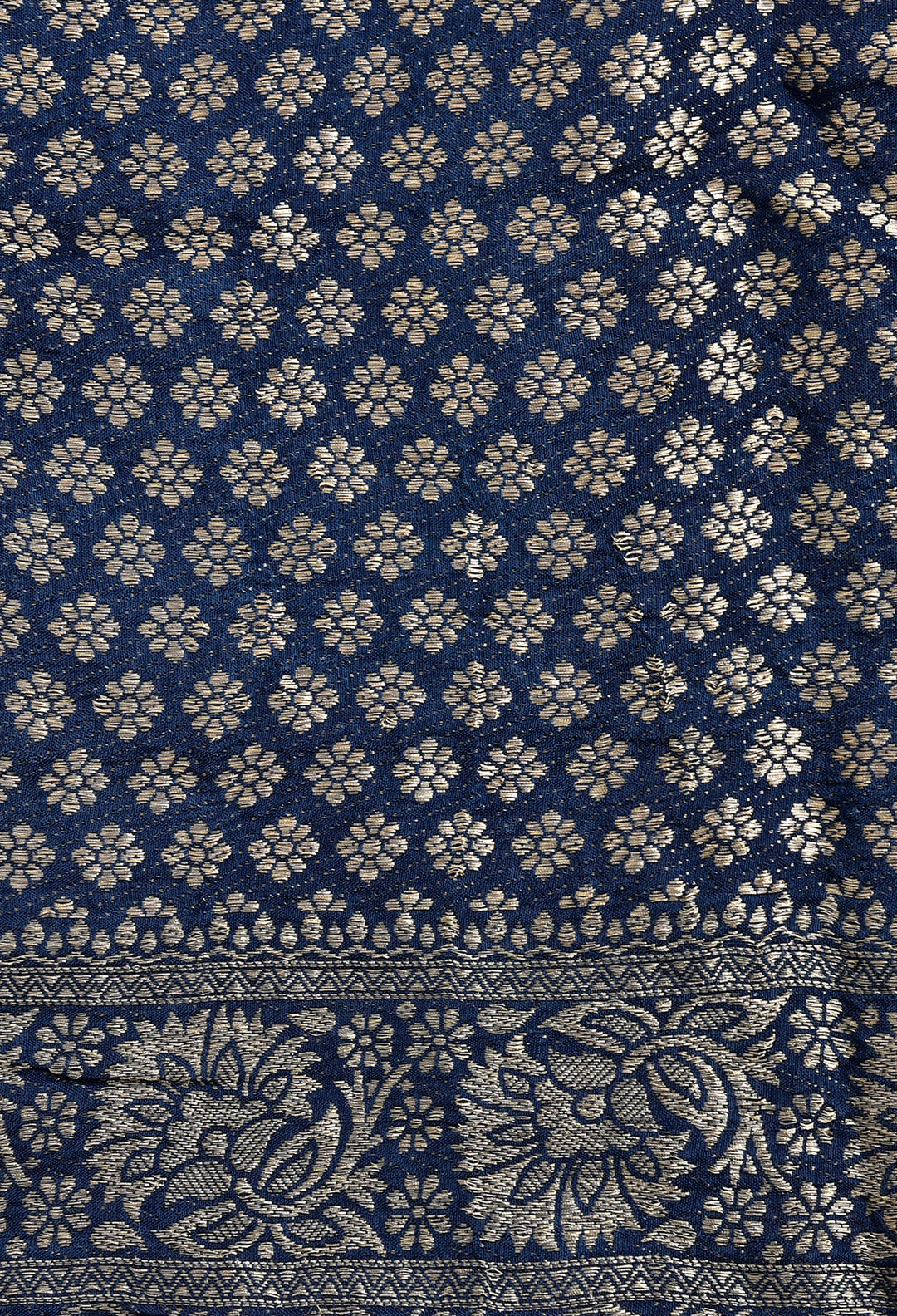 UPASANA : AJRAKH DOLA SILK SAREE WITH NAKSHI ZARI PALLU